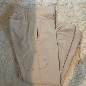 Athleta Cream Cargo Pants
